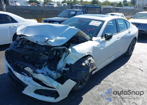 2021 Acura Tlx A-Spec Package z USA, uszkodzony, nr VIN 19UUB6F57MA007708